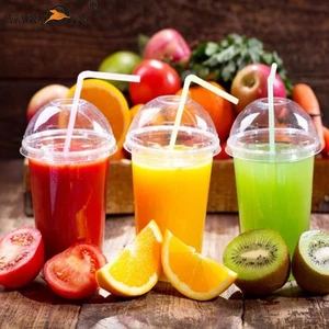 Image of High standard16oz custom reusable plastic bubble tea cup custom made tea cup