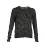fancy reactive print fashion sequin sewed women's cardigan vintage style