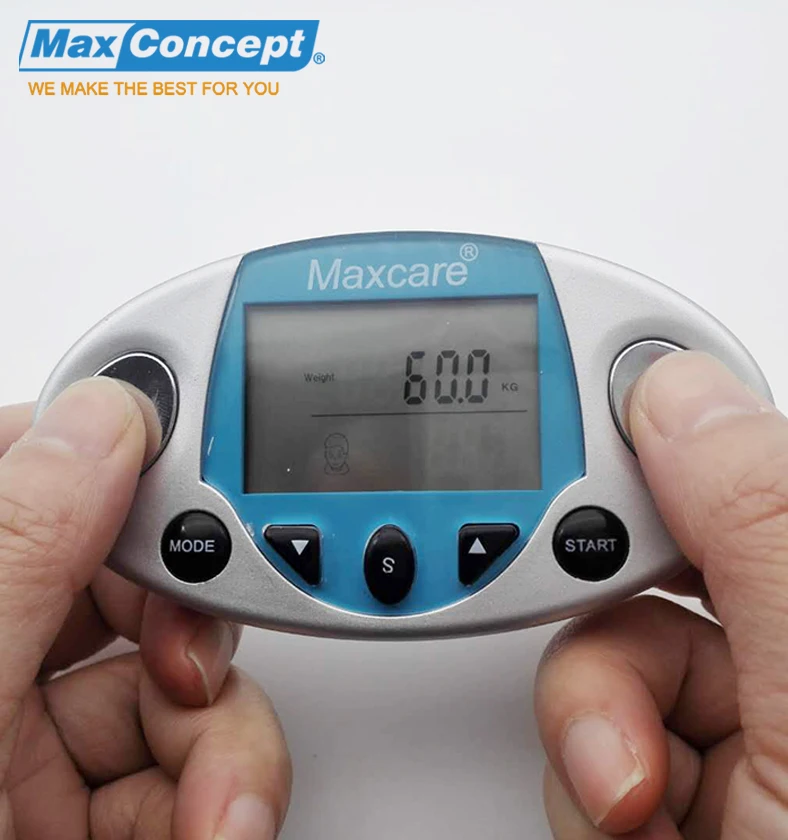 Max Concept Portable Digital Lcd Handheld Body Fat Analyzer Machine