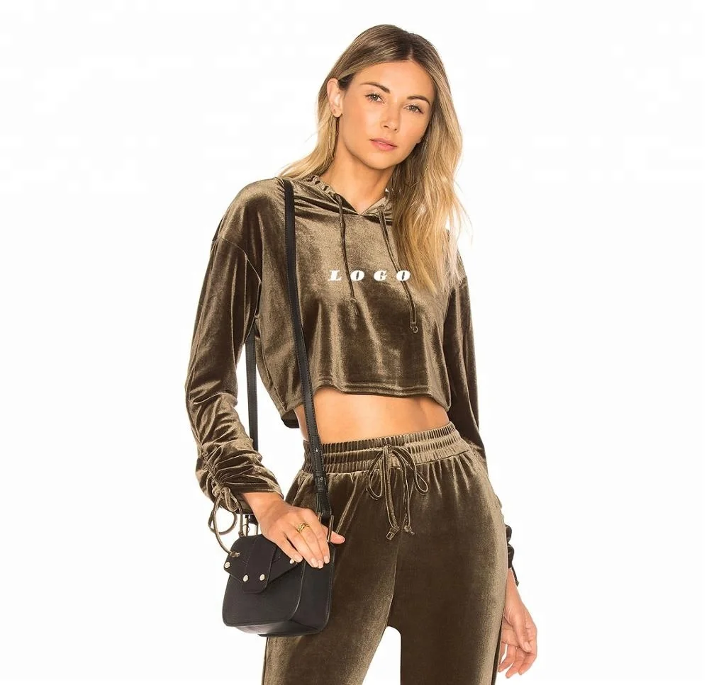 womens velvet sweatsuit