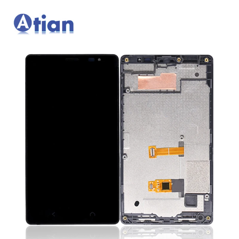 

Mobile Phone Display Screen For Nokia Lumia X2 Lcd With Touch Digitizer With Frame Assembly Dual Sim Rm-1013 X2Ds Repair Parts, Black