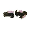 Custom high quality a pair metal hard enamel pin dogs lapel pins