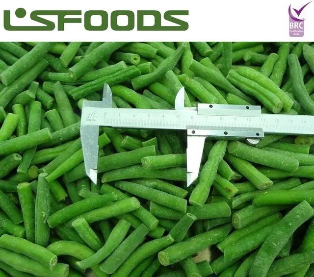 
hot sale Chinese Frozen IQF Green beans cut 