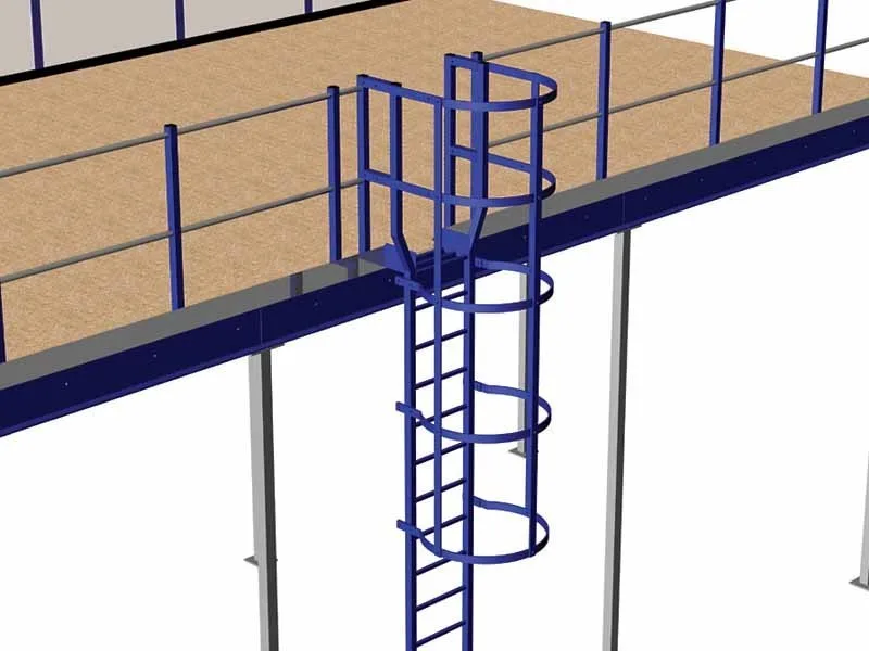 Custom Steel Cat Ladder With Safety Cage Buy Cat Ladder,Steel Cat