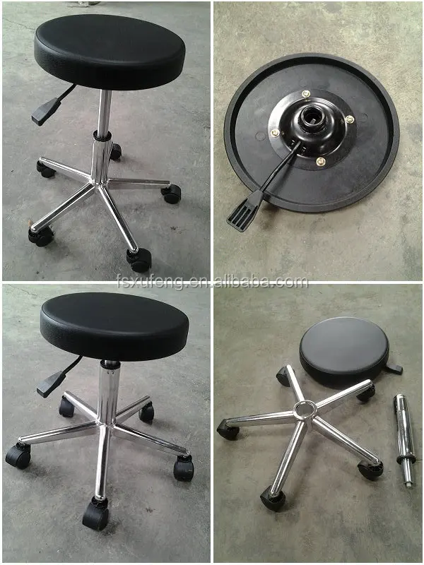 Cheap adjustable height chrome operation high stool