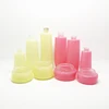 100ml 120ml yellow pink glass modern lotion bottle with pump cap