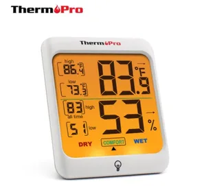 Image of Thermopro TP53 Digital Indoor Thermometer Hygrometer Weather Station with Touch Backlight