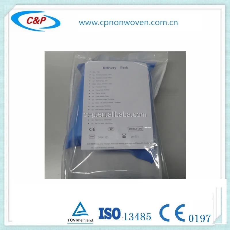 
Disposable Caesarean sterile baby birth delivery pack 