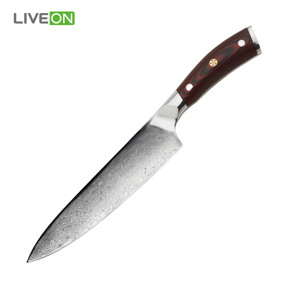 Military Grade G10 Handle Material 8 Inch Damascus Chef Knife Buy G10