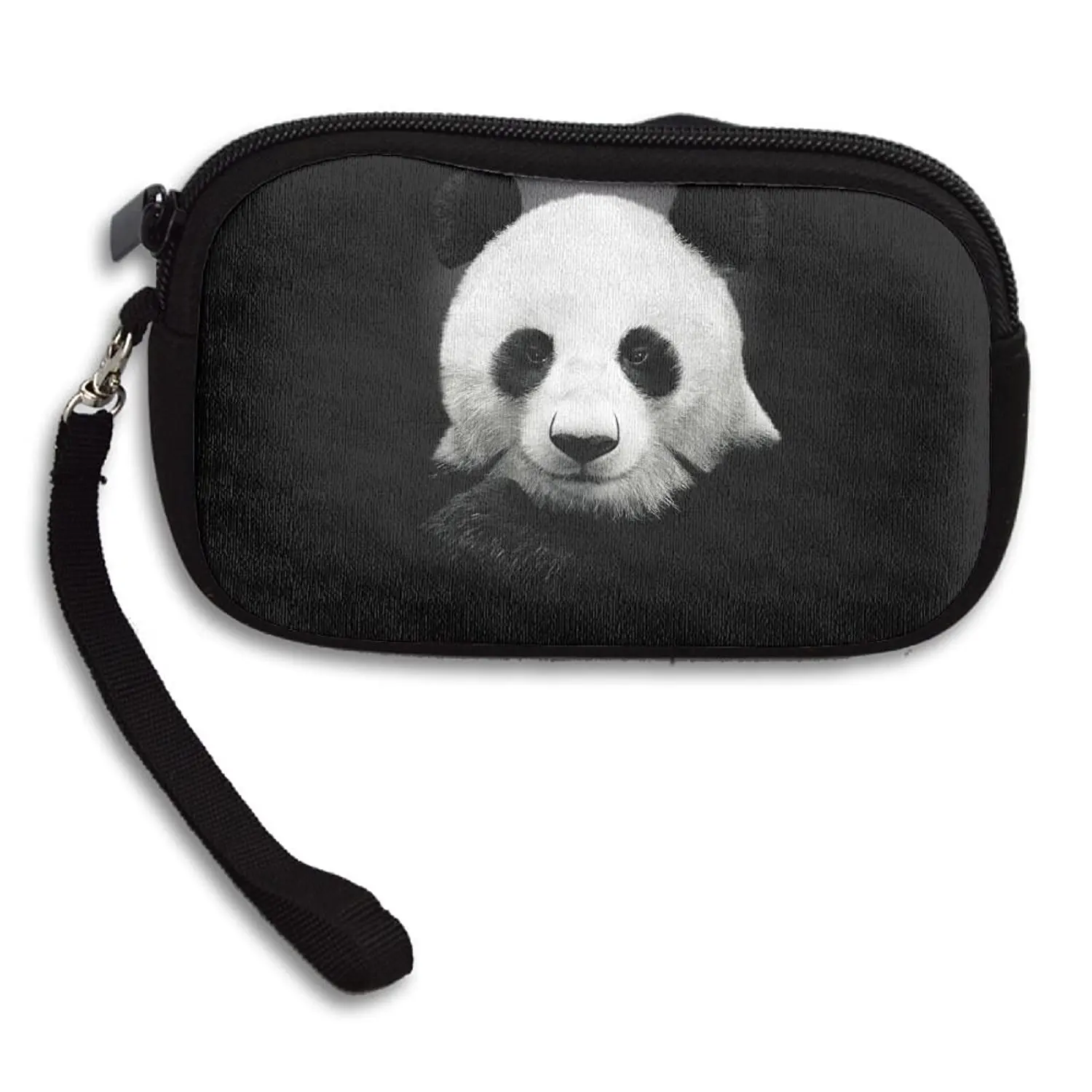 Panda Animal Genuine Leather Girl Zipper Wallets Clutch Coin Phone For Women