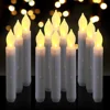 Homemory Wholesale Electric Battery Operated Flickering Flameless LED Window Candles Taper Candles for Wedding, Party, Christmas