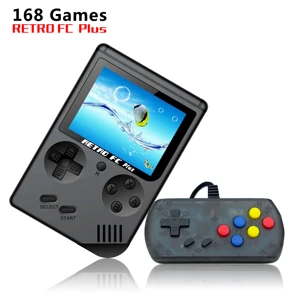 2019 New Mini Handheld Game Console  3.0 Inch 8 Bit Retro FC with 168 plus Classic Games Support Two People To Play