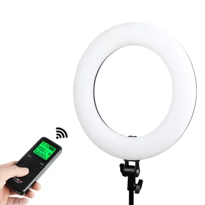 Good VL-600T Wireless remote 3200-5600k 18 inch photography makeup video camera dslr led ring light for camera