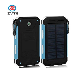 2019 Best Selling Original Mini Solar Panel Power Bank With Led Torch 8000mAh For Hiking Used