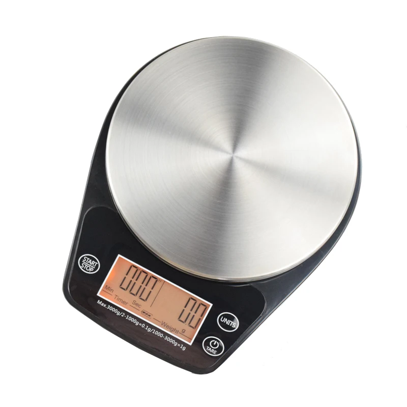 

Hot Sell Household 0.1g digital scale with LCD Player V60 Coffee Drip Accessories Weight Coffee Scale with Timer, Black