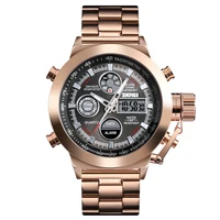 

2019 SKMEI 1515 relojes hombre men luxury brand stainless steel quartz analog digital watch
