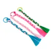Genya Hair Braid Extensions Attachments With Sequins Colorful Synthetic Hairpieces With Ribbon