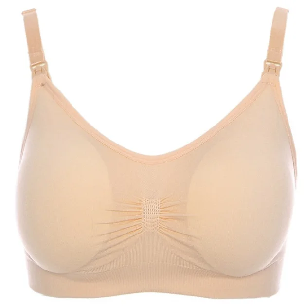 
S-XXL Full Cup Seamless Bralette Maternity Nursing Bras with Extra Bra Extenders & Clips 
