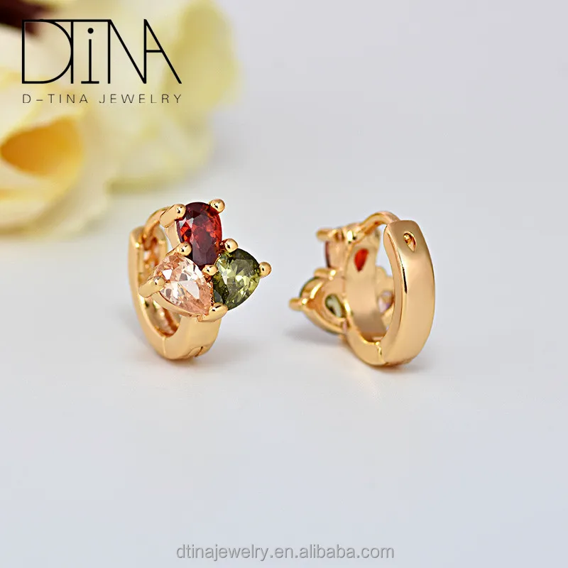 

Dtina wholesale cheap earrings Clover earrings design for women, Golden