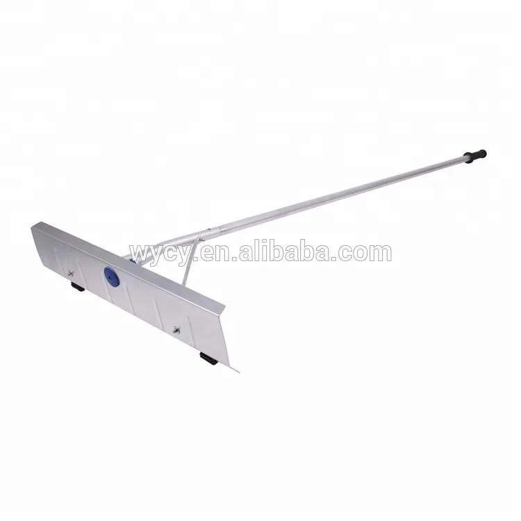 
Winter snow tools roof snow rake with wheels long handle aluminum telescopic pole 