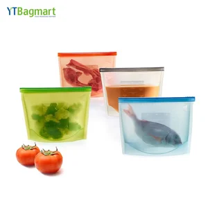 Image of YTBagmart Hot Sale ZipLock Seal Food Grade Sandwich Preservation Vacuum Reusable Silicone Food Storage Bag