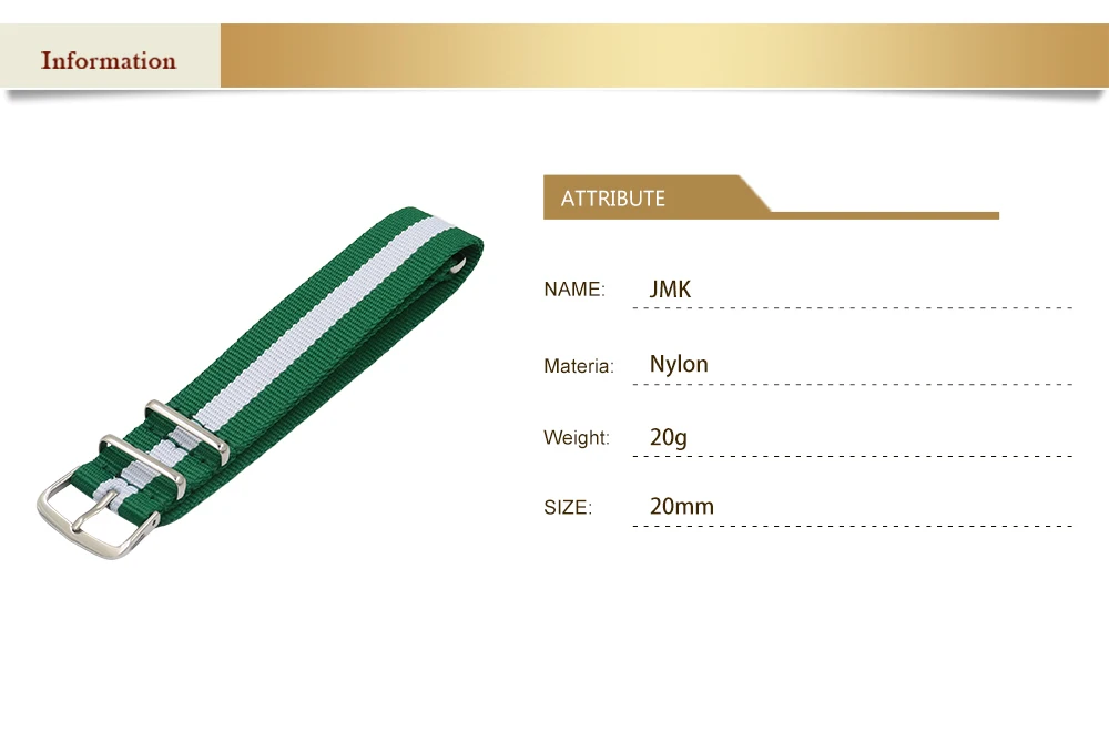 Customized models men and women comfortable bracelet pure nylon watch strap