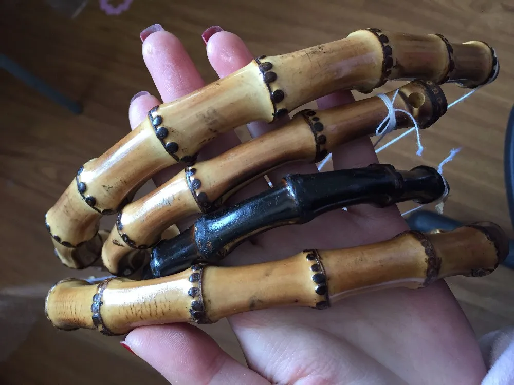 Top Quality Brown Bamboo Handles With Wires In The Copper Look Small