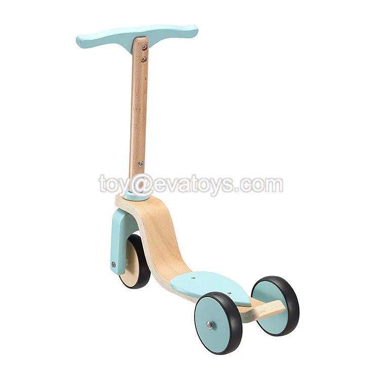 2018 New Hottest 3 Wheels Wooden Scooter For Toddlers W16b006 Buy