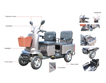 electric tricycle with roof