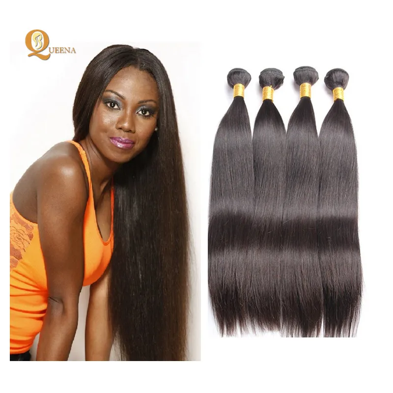 

Grade 7A Wholesale Brazilian Silky Straight Virgin Human Hair Extension Peruvian 100% Mink Hair Remy Hair, Natural color;can be dyed or bleached