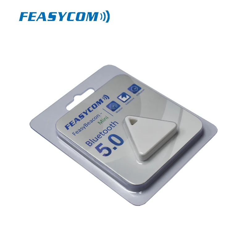 FeasyBeacon Mini Bluetooth 5.0 Proximity Low Energy Beacon with Eddystone iBeacon and AltBeacon,Android /& iOS programmable