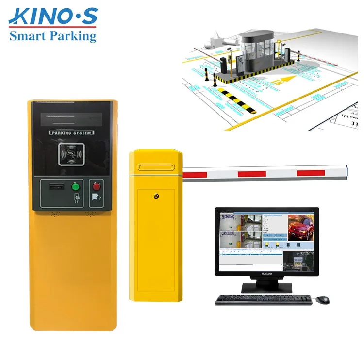 Smart Car Parking Lot Management System Entry Ticket Dispenser With