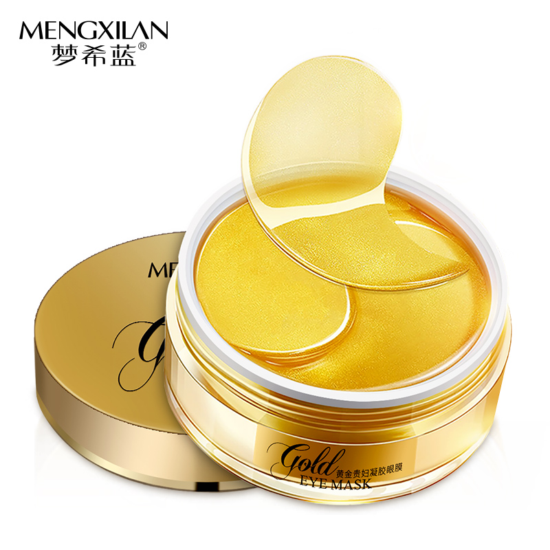 

24 k gold collagen anti aging under eye mask, Golden