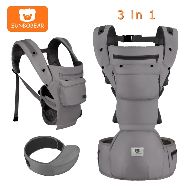 Breathable Front Back Chest Kids Carrier Hip Seat Infant Baby Carrier