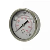 100mm back connection bouden tube liquid filled pressure gauge