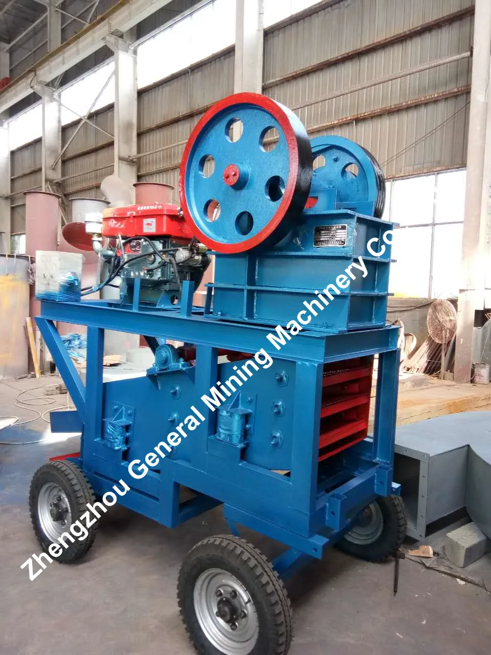 Mining Machine Factory Directly Price Portable Small Diesel Engine Jaw