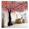 Romantic decoration large artificial blossom tree sakura branches artificial cherry trees