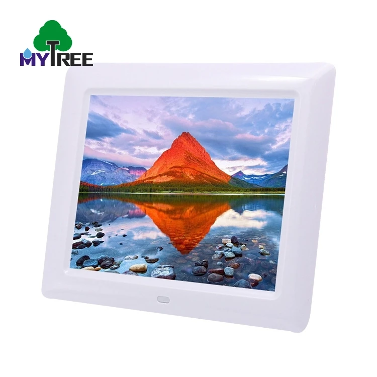 Stock promotional ultra thin lcd advertising display / smart  8 inch photo frame digital support multi-languages