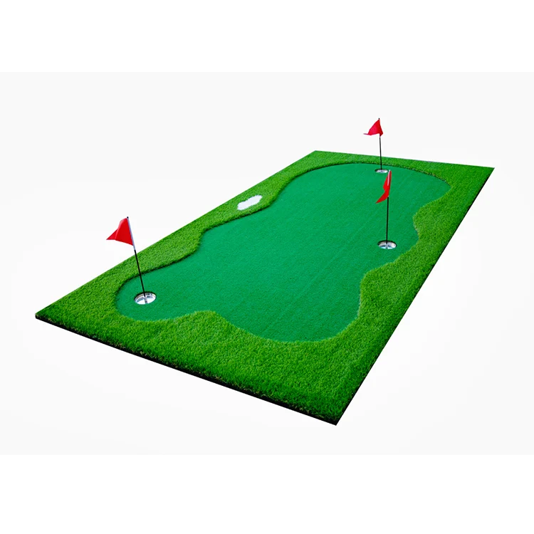 

Factory price supply 150x300cm rubber aritificial grass putting green equipment for house backard