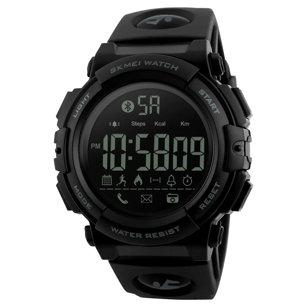 

SKMEI 1303 Smart Watch Fashion Outdoor Pedometer Calories Remote Camera Sports Watches 50M Waterproof Digital Wristwatch