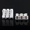 ZQ-3P 3 pin spring double-press push in feed through type one in two out terminal block connector