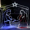 LED Christmas Manager Scene 2D Rope Light Silhouettes
