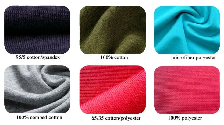 different types of t shirt material