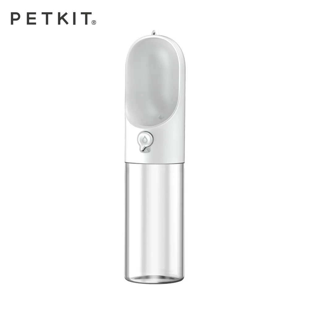 

PETKIT New BPA Free certified Portable Pet Dog Water Bottle for walking, White/grey