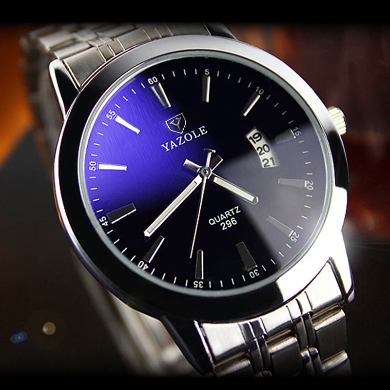 

296 Best seller Business Stainless steel back Quartz watch