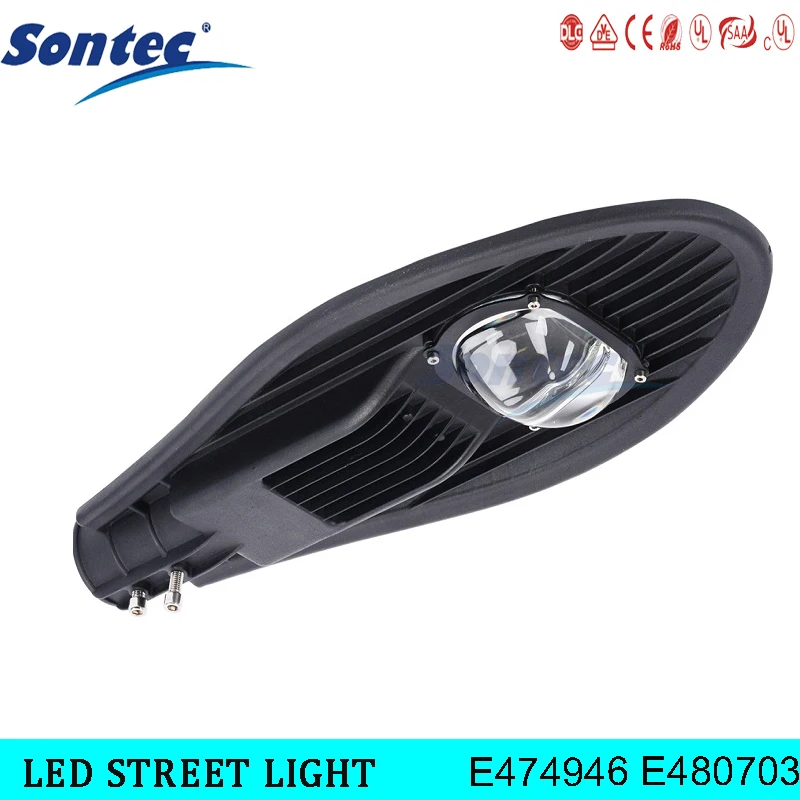 Sontec UL DLC High quality Aluminum lamp body 40w led street lights outdoor