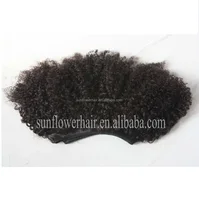 

afro curly burmese raw hair human hair extensions