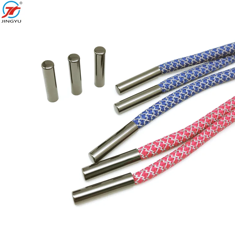 

Cord Metal End/Aglets For Cord End Metal Drawstring Tips, Black nickel,customize