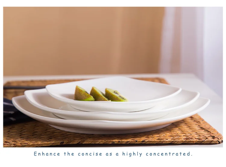 Chaozhou Chinabrett Porcelain Factory Square Dinner Plates Serving Dishes For Catering