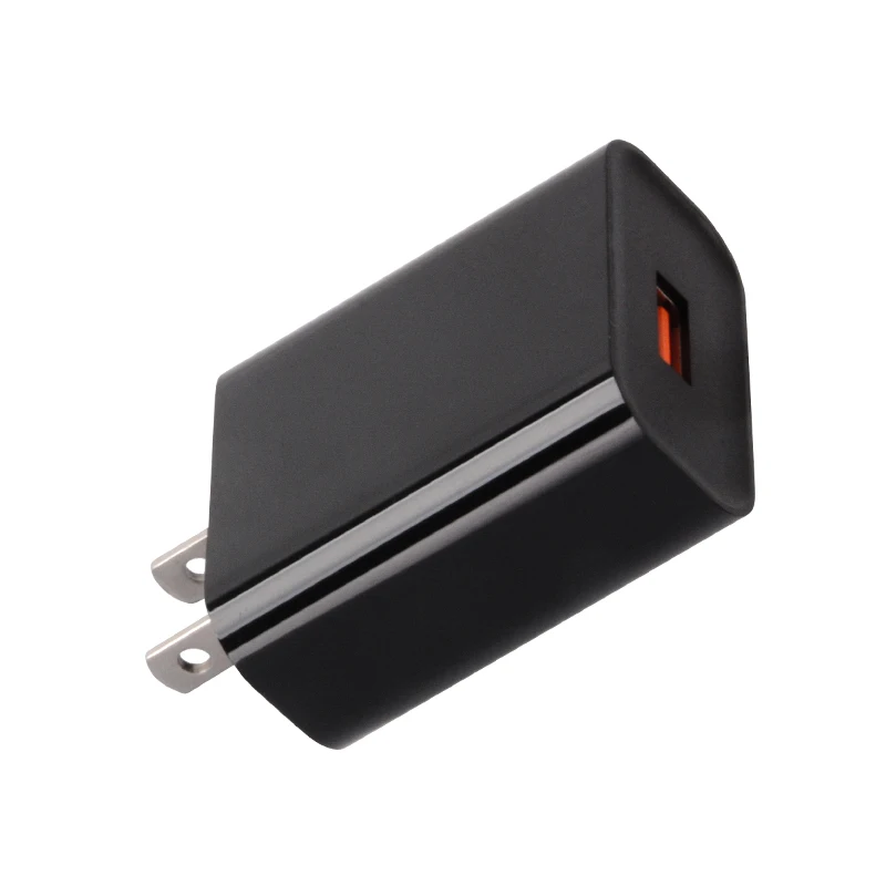
Shenzhen Supplier 5V 2A Power Adapter Single USB Travel Black Wall US Type Charger for Mobile Phone 